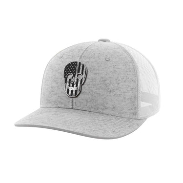 Skull Flag Black Patch Hat Hat Greater Half Heather Grey/White
